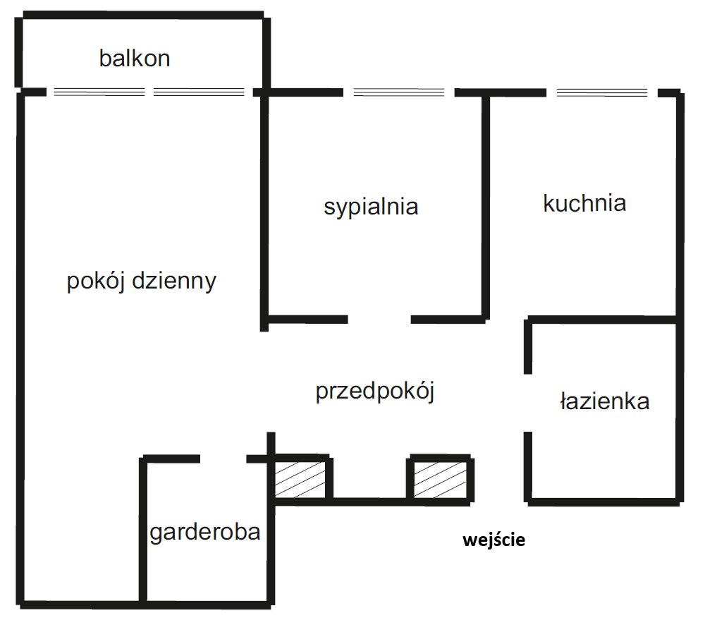 Plan rzutu mieszkania